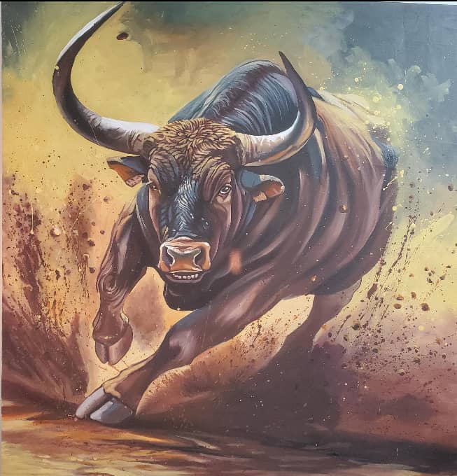 Charging bull