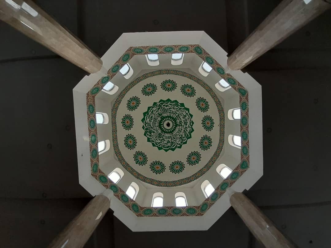Painted dome from below